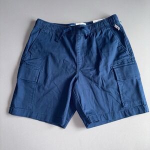 Old Navy Mens Built-In Flex Jogger Shorts Size S Solid Navy Blue 7" Inseam